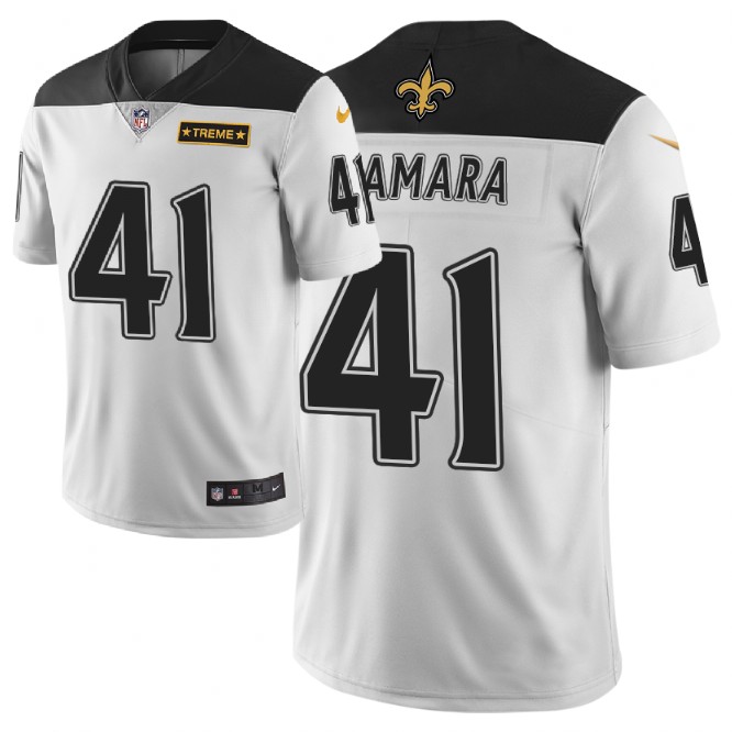 Men Nike NFL New Orleans Saints #41 alvin kamara Limited city edition white jersey